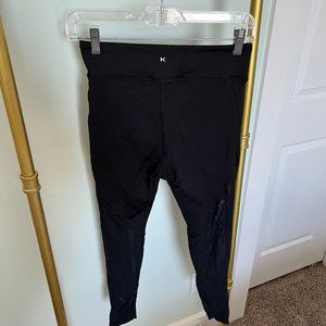 Koral Black Leggings with Mesh - Size Medium - Designer
